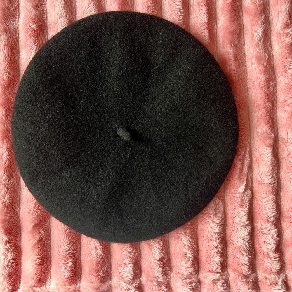 Wool Black Beret